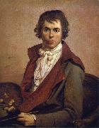 Jacques-Louis  David Self portrait oil on canvas